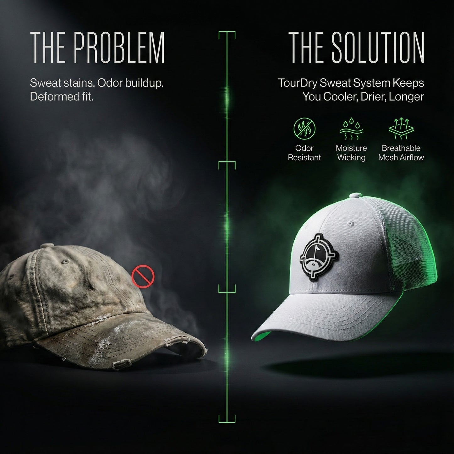 Aiming Fluid Golf Performance Hat (TourDry™ System)